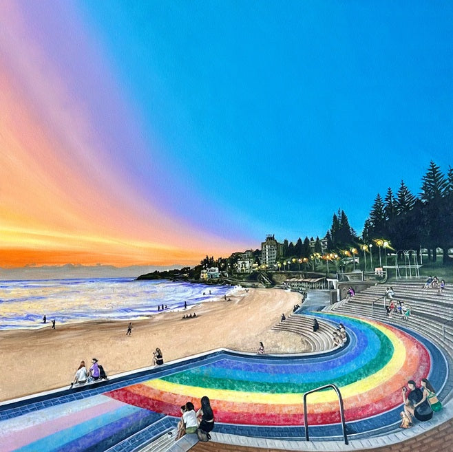Large Tote Bag - Coogee Rainbow