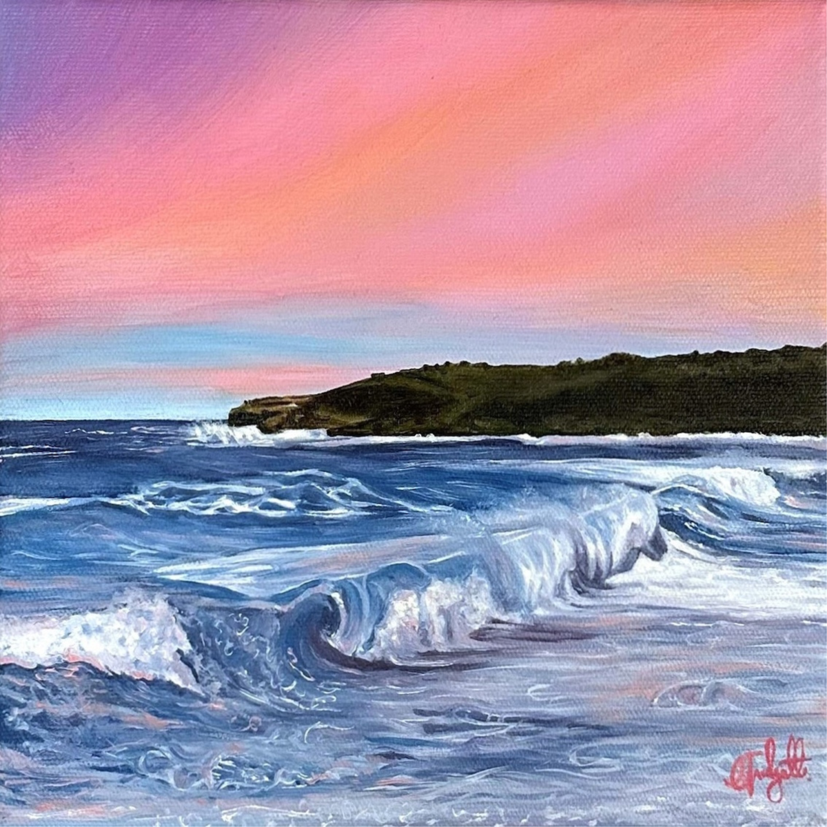 Maroubra Beach Morning Sunrise Sydney Ocean Greeting Card