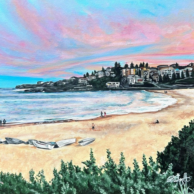 Coogee Beach Sydney Sunset Greeting Cards