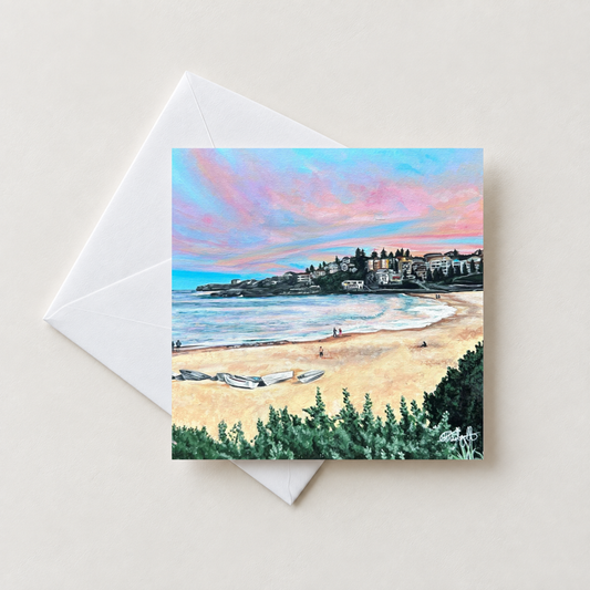 Coogee Beach Sydney Sunset Greeting Card