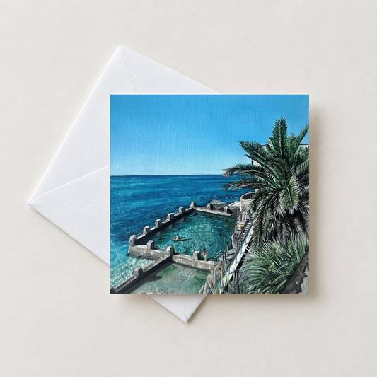 Coogee Ocean Pool Beach Sydney Greeting Card