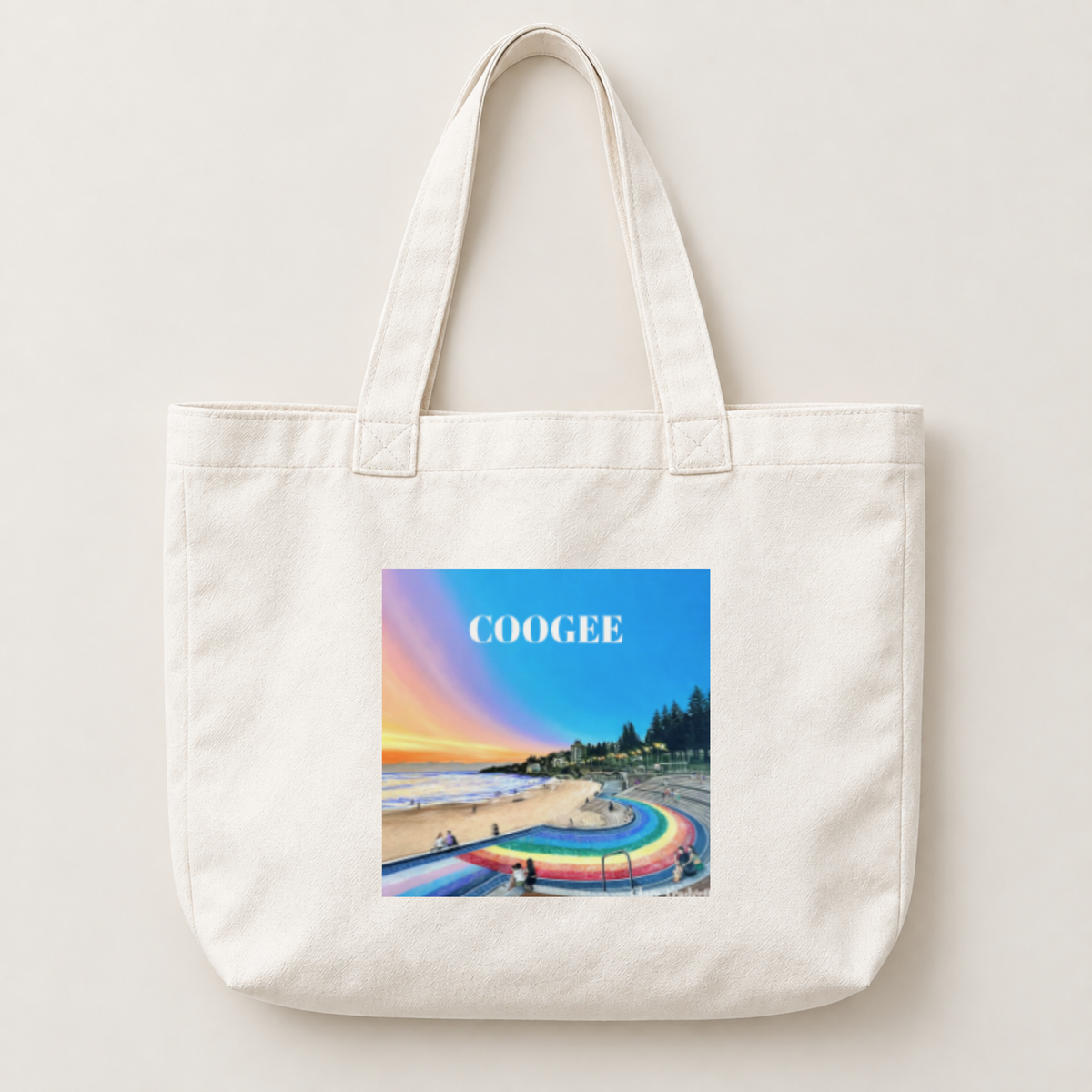 Coogee Rainbow Steps Colours of Coogee Tote Bag