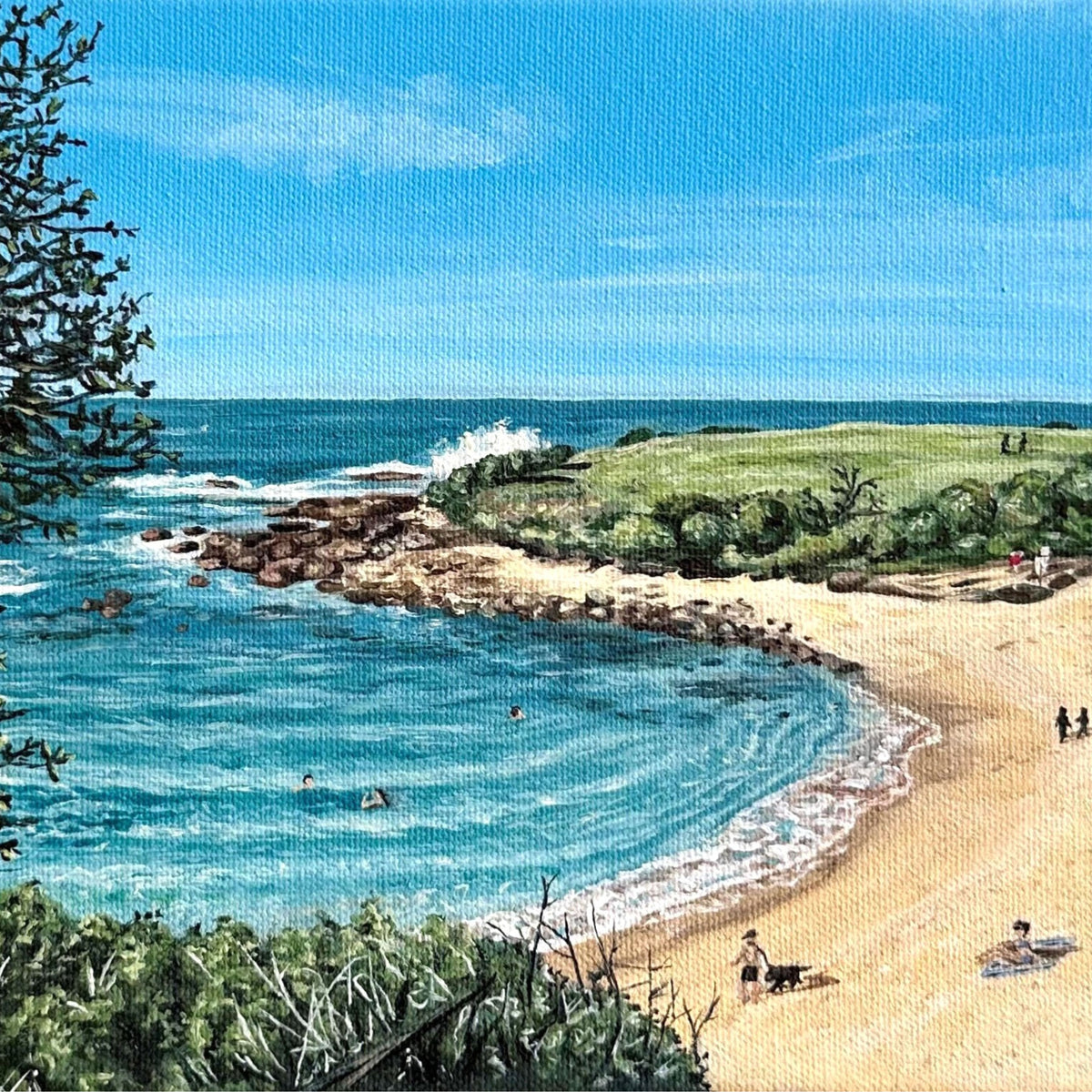 Little Bay Beach Sydney Greeting Card