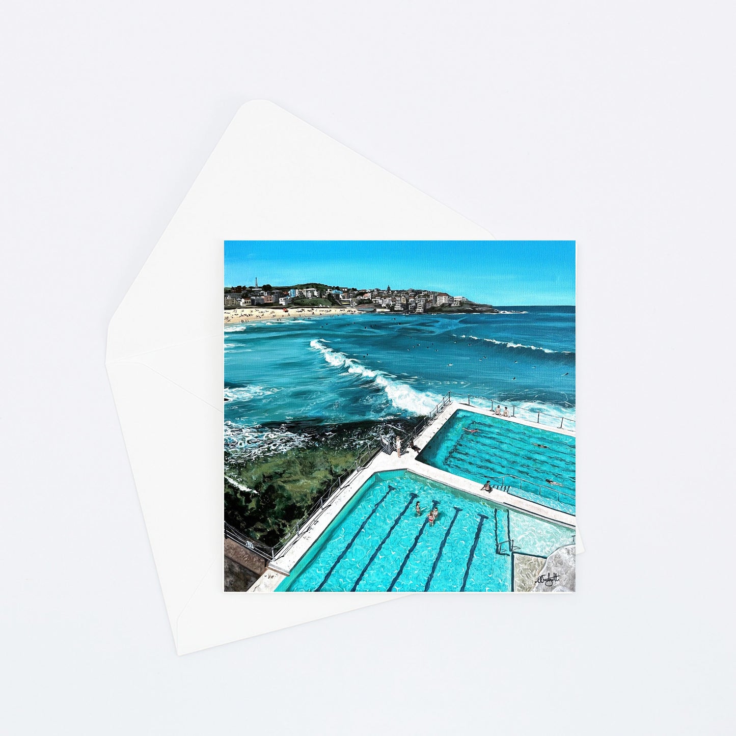 Greeting card of Bondi Beach, Sydney, Australia